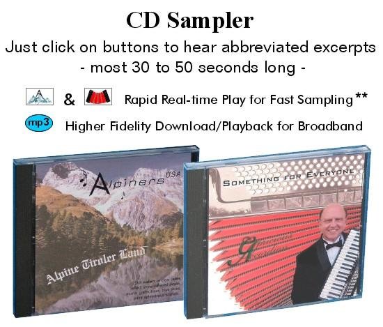 CD Sampler Alpiners; Something for Everyone
